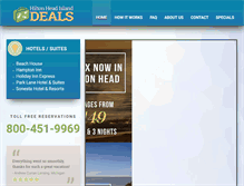 Tablet Screenshot of hiltonheadislanddeals.com